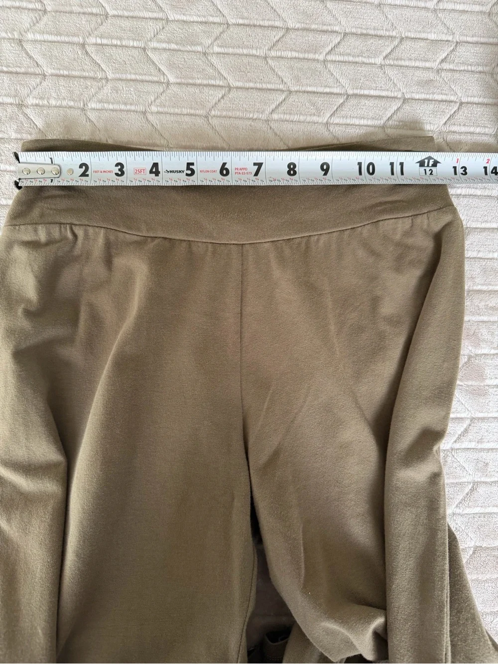 Size Small Matilda Jane Teal Blue and Olive Brown Ruffle Hem Pants